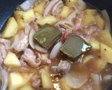 A picture of step 8 of Japanese curry chicken.
