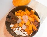 A picture of step 2 of Fitness Recipes: Mango Green Tea Smoothie Bowl Recipe.