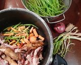A picture of step 1 of Mutton Thukpa.