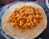 A picture of step 3 of Jaggery partha.