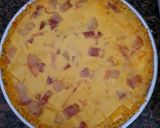Foto del paso 7 de la receta: Tarta de panceta y queso con base de arroz