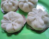 Foto langkah ke 2 dari resep Steamed bun/pao isi keju susu (metode all in one).