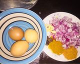 A picture of step 1 of FRIED🍳EGG (soyayyen Kwai).