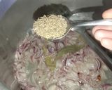 A picture of step 1 of Matar aloo chawal.