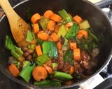 Une image de l'étape 15 de Soupe de légumes au lard et jus d'agneau.