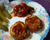 Foto del paso 6 de la receta: Hamburguesas de pollo con guarnición de hortalizas