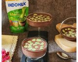 Foto langkah ke 8 dari resep Matcha Cheese Chocolate Pudding.