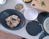 Foto del paso 7 de la receta: Bacalao con gambones y almejas TM5 O Superior