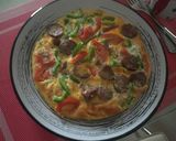 A picture of step 3 of Sausage Omelette.
