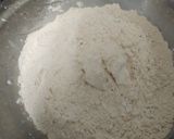 A picture of step 1 of Puffy Milk poori.