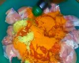 A picture of step 2 of Tikka biryani.