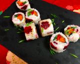 A picture of step 13 of Beetroot Roll Sushi.
