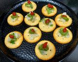 A picture of step 2 of Monaco Biscuit chaat.
