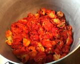 Une image de l'étape 3 de Sauce extra forte aux deux piments,oignons,tomates,gingembre et aromates.