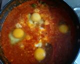 A picture of step 2 of Shakshuka (Egg Curry).