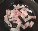 Foto del paso 1 de la receta: Guisantes salteados con bacon