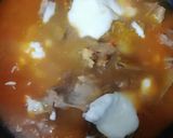 A picture of step 1 of Achar gosht.