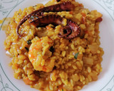 Foto del paso 6 de la receta: Arroz meloso de pulpo y gambones