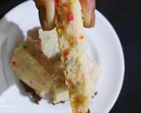 A picture of step 11 of Chefs Hat Rainbow Sprinkle Giant Cookie.