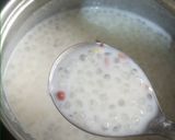A picture of step 3 of Sabudana kheer.