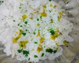 A picture of step 1 of Casata poha.
