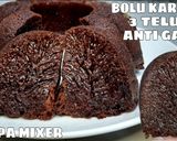Foto langkah ke 7 dari resep Bolu karamel 3 telur sarang semut anti gagal.