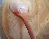 Mustáros húsgolyók borsmártással, sajtszószos spagettiágyon recept fázis 9 fotója