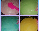 Foto langkah ke 2 dari resep Bolu rainbow mini gulung.