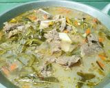 Foto langkah ke 4 dari resep Asem Asem Iga Sapi Daun Kedondong.