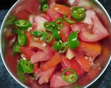 A picture of step 1 of Spring Onion Sabji.
