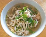 รูปขั้นตอนการทำที่ 9 ของ ข้าวต้มไก่สับใส่เห็ดชิเมจิ
