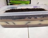 Gambar langkah 9 resipi Puding Milo Oreo.