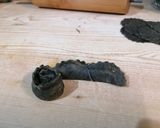 Foto del passaggio 5 della ricetta ROSETTE AL NERO DI SEPPIA CON ZUCCA ALLO  SPECK E MANDORLE