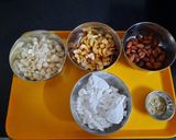 A picture of step 1 of Punjabi pinni ladoo.