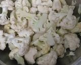 A picture of step 1 of Cauliflower bhajiya #Endofyearchallenge.