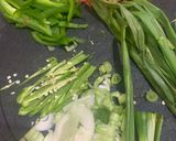 A picture of step 4 of Thai style beef noodles.