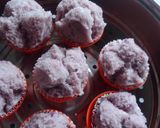 Foto langkah ke 8 dari resep Bolu kukus ubi ungu.