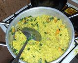 A picture of step 8 of Chicken stock Fried rice.