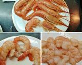 Foto del paso 4 de la receta: Trucha asalmonada con guarnición de gambas y verduras