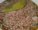 A picture of step 6 of Karahi qeema.