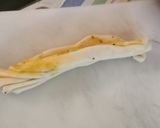 A picture of step 2 of Lachha paratha.