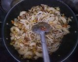 A picture of step 2 of Chinese veg sizzler.