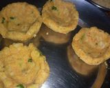 A picture of step 1 of Aloo paneer bird nest.