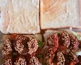 A picture of step 24 of Beetroot Felafel Sandwich with Feta cheese salad.