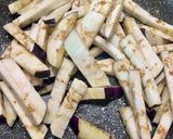 A picture of step 2 of Pasta with Eggplant Cream and Crispy Guanciale.