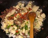 Foto del paso 4 de la receta: Papas, zapallo, acelga, carne