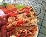 A picture of step 7 of Veggies Delight Pizza.