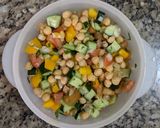 Foto do passo 3 de Refrescante salada de grão-de-bico