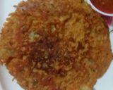 A picture of step 5 of Besan cheela.