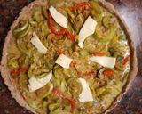 Foto del paso 5 de la receta: Tarta casera de puerro y zuchini en masa integral!